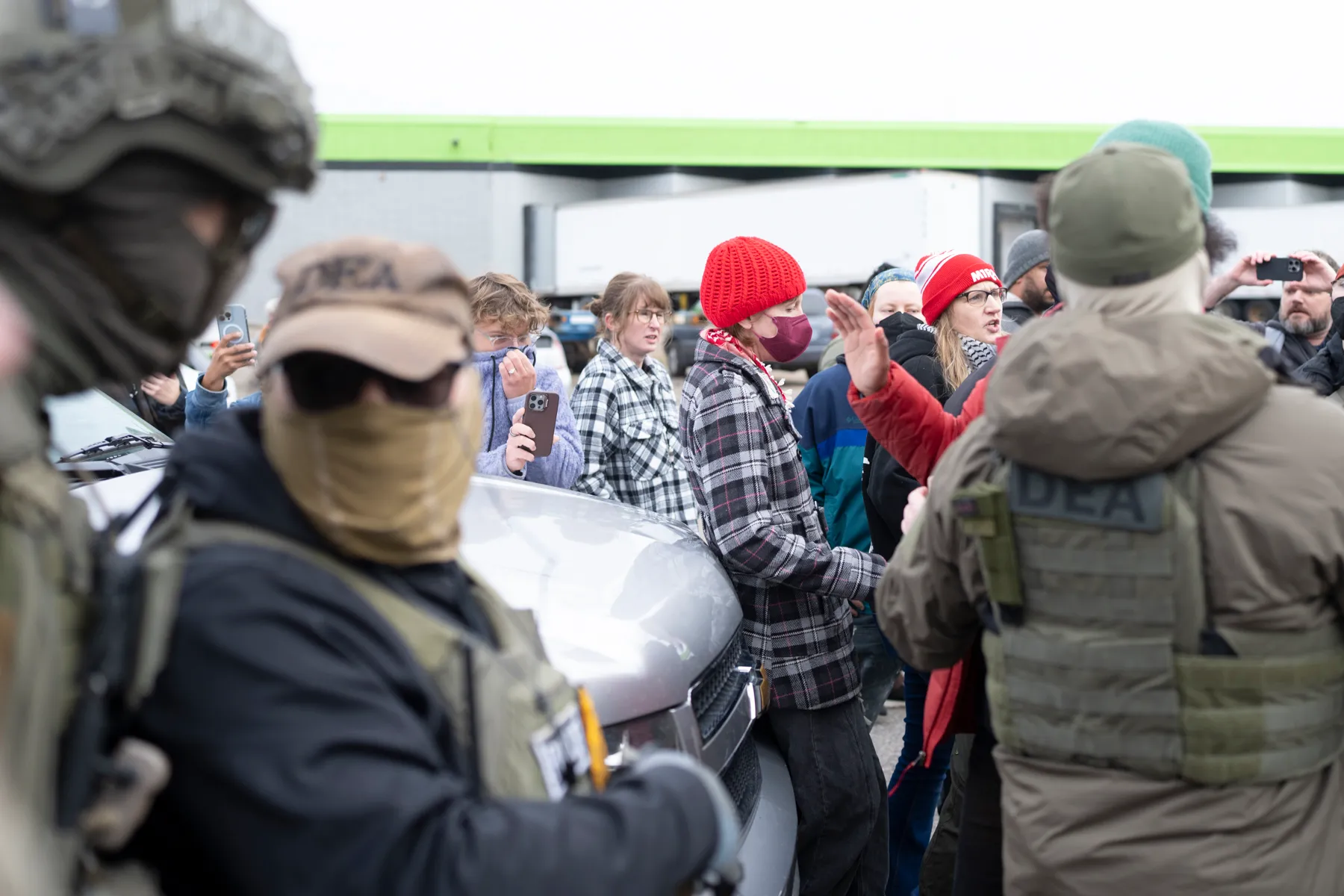 How did protesters arrive so quickly at Bro-Tex ICE raid in St. Paul?