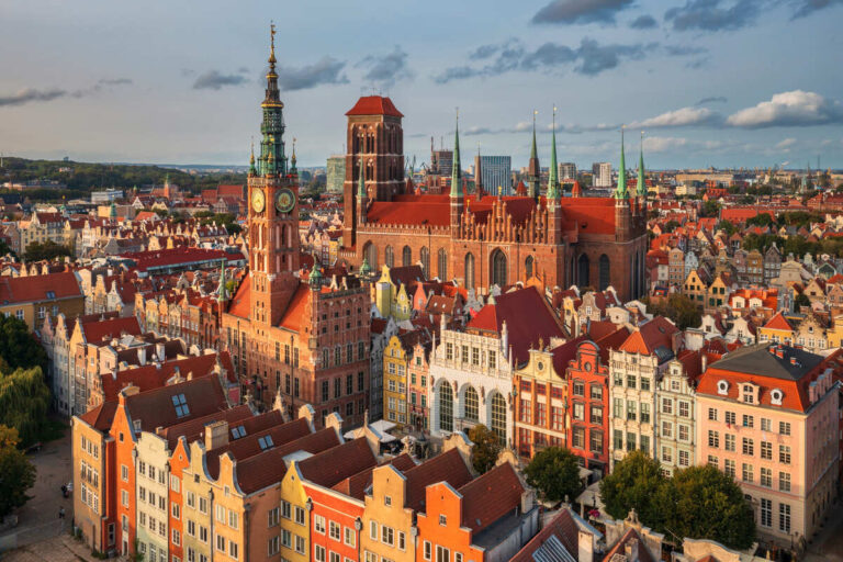 Panoramic View Of Gdansk, Poland