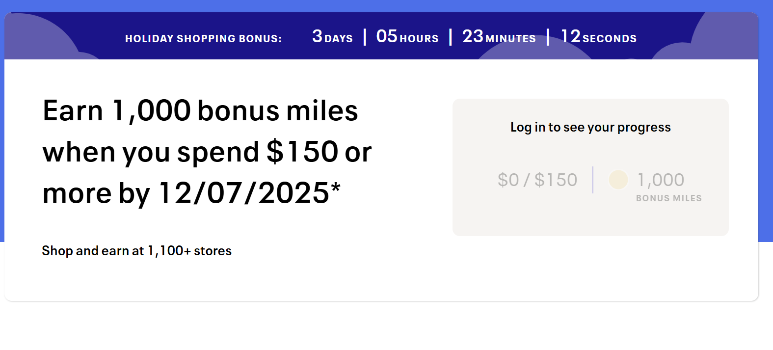 Earn up to 1500 bonus miles
