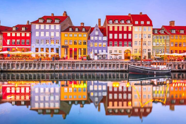 Nyhavn Waterfront In Copenhagen, Denmark