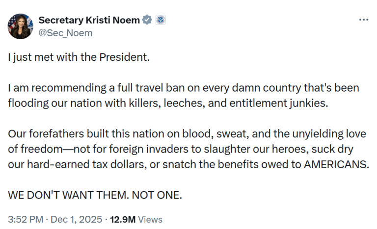 Travel is Antidote to Ignorance - Try it Kristi Noem